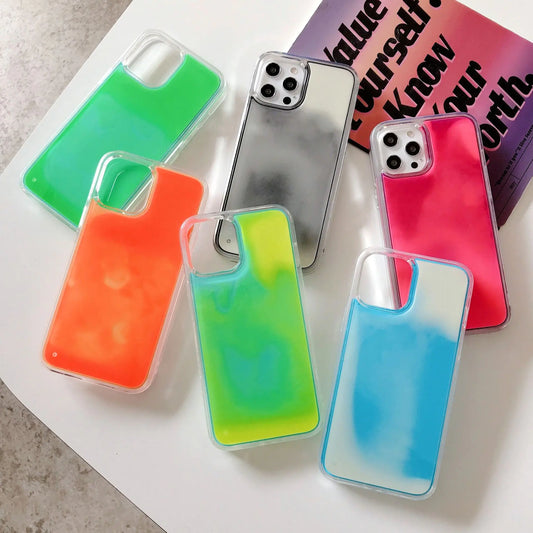 Luminous Glitter Quicksand Phone Case