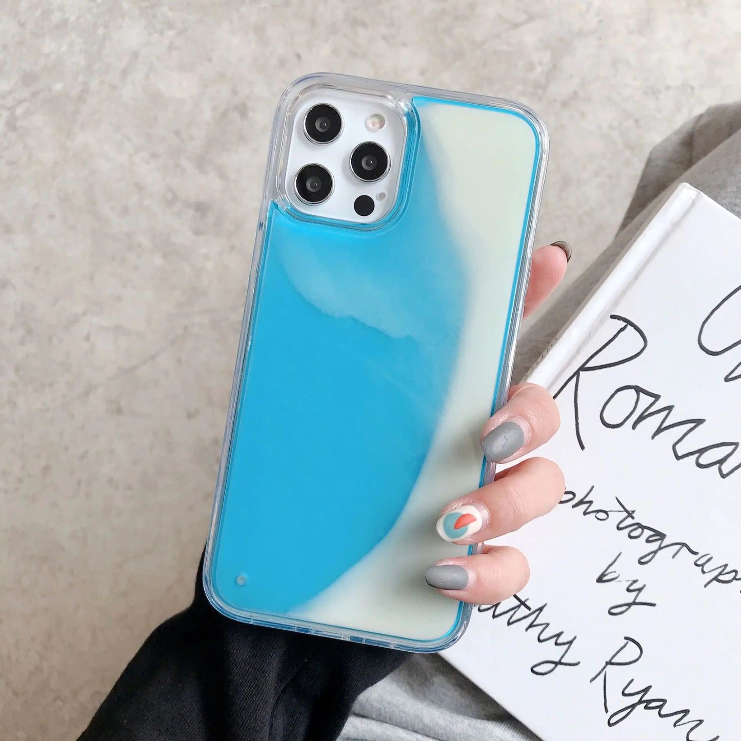 Luminous Glitter Quicksand Phone Case