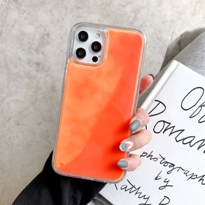Luminous Glitter Quicksand Phone Case