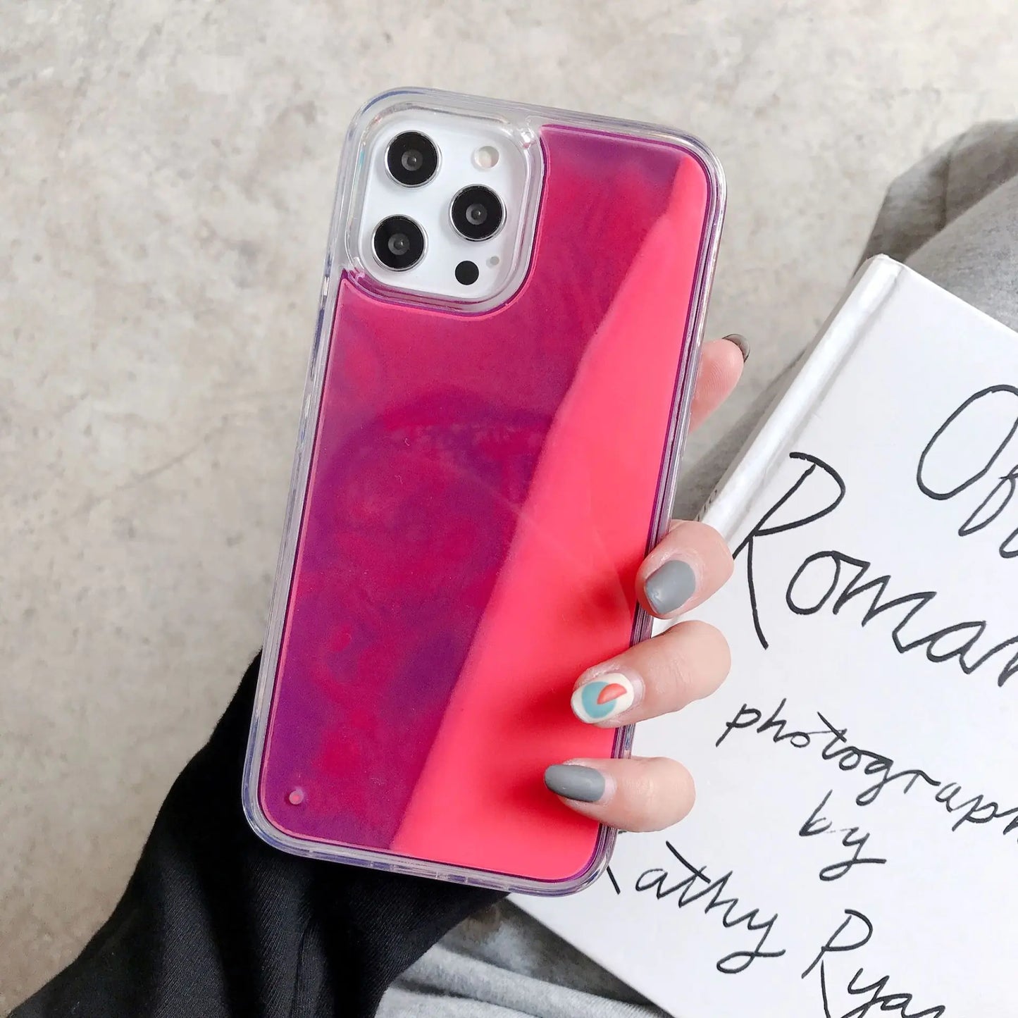 Luminous Glitter Quicksand Phone Case